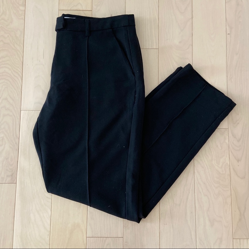 Creased Black Dress Pants